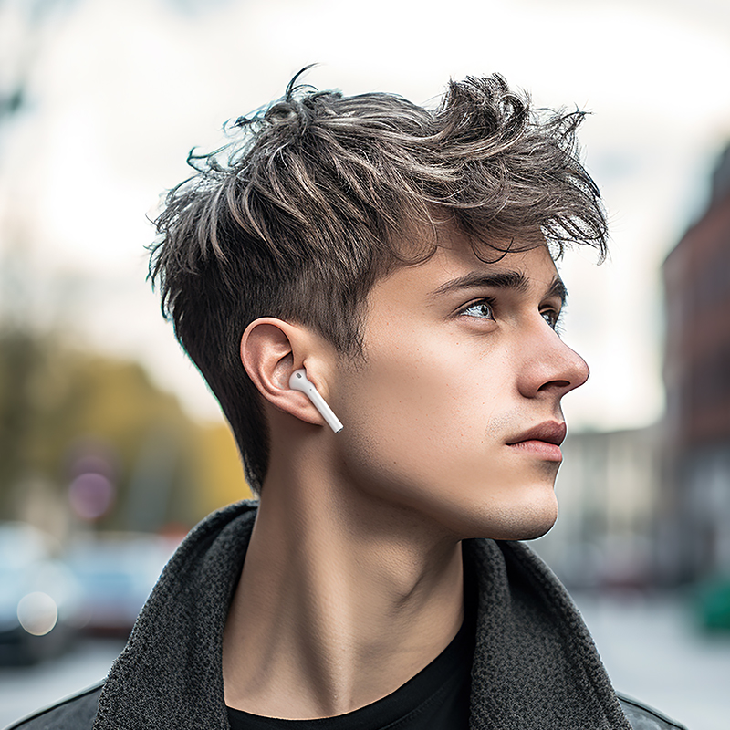 Беспроводные наушники TWS HOCO EW52 Lilly, Bluetooth 5.3, белый фото