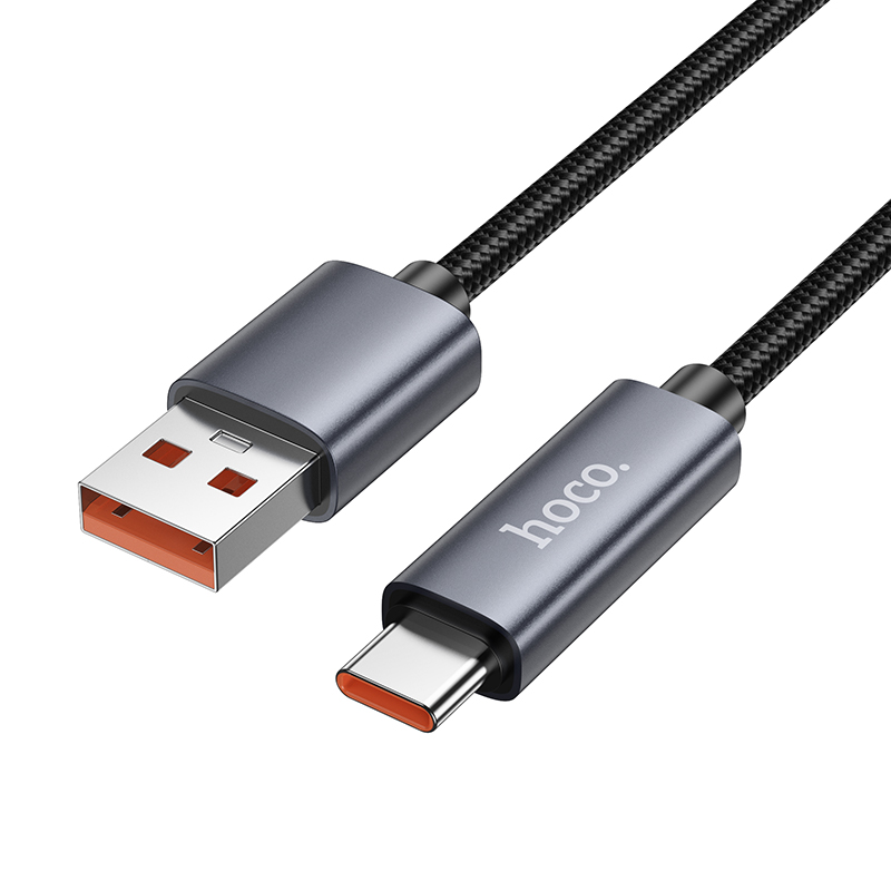 Кабель USB HOCO X112 Favor USB - Type-C, 5A, 1 м, черный фото