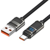 Кабель USB HOCO U137 Line USB - Type-C, 5A, 66W, 1.2 м, черный фото