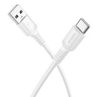 Кабель USB BOROFONE BX116 Certain USB - Type-C, 3A, 1 м, белый фото