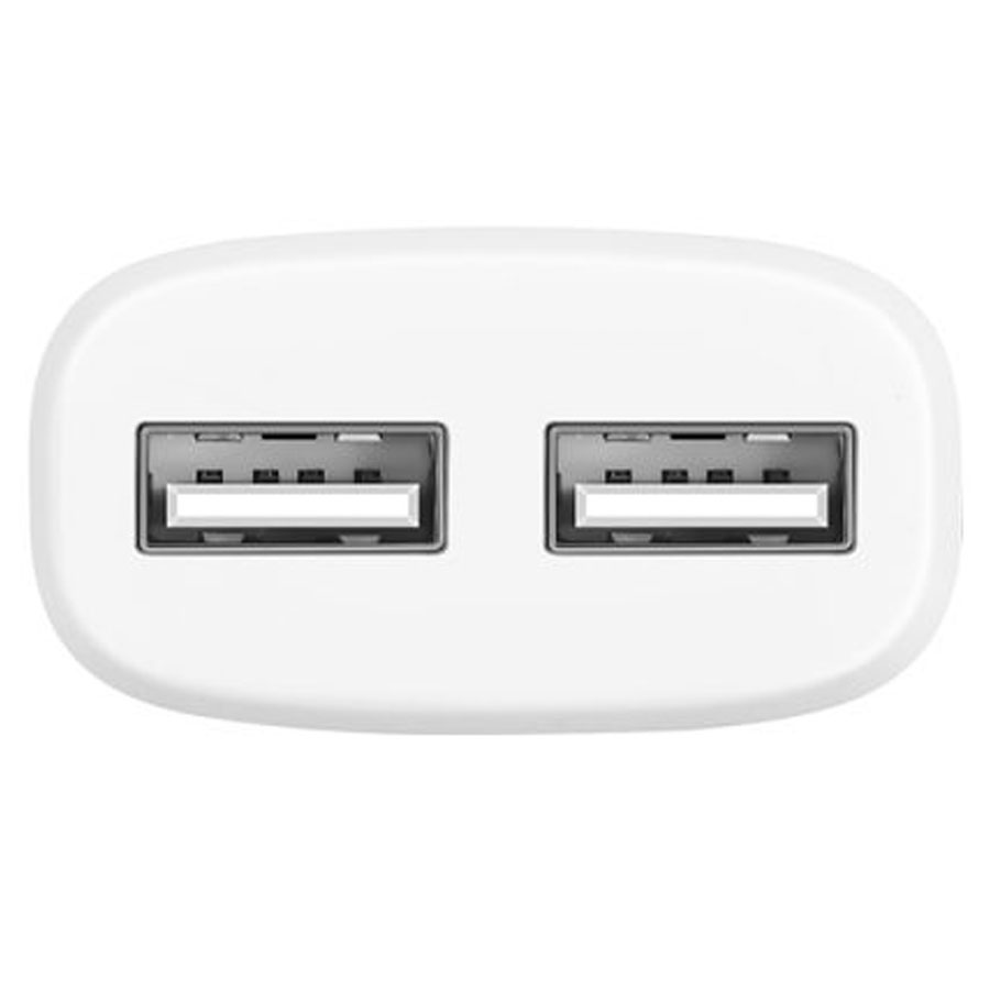 Сетевое зарядное устройство HOCO C12 Smart 2xUSB, 2.4A, белый фото
