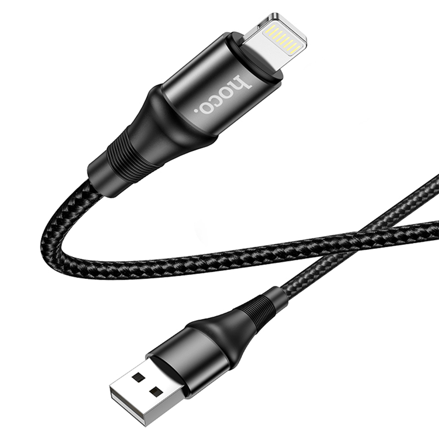 Кабель USB HOCO X50 Excellent USB - Lightning, 2.4А, 1 м, черный фото