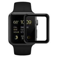 Защитное стекло COTEetCI 4D для Apple Watch 3, Full Glue 3D, 42mm, прозрачный+черная рамка фото
