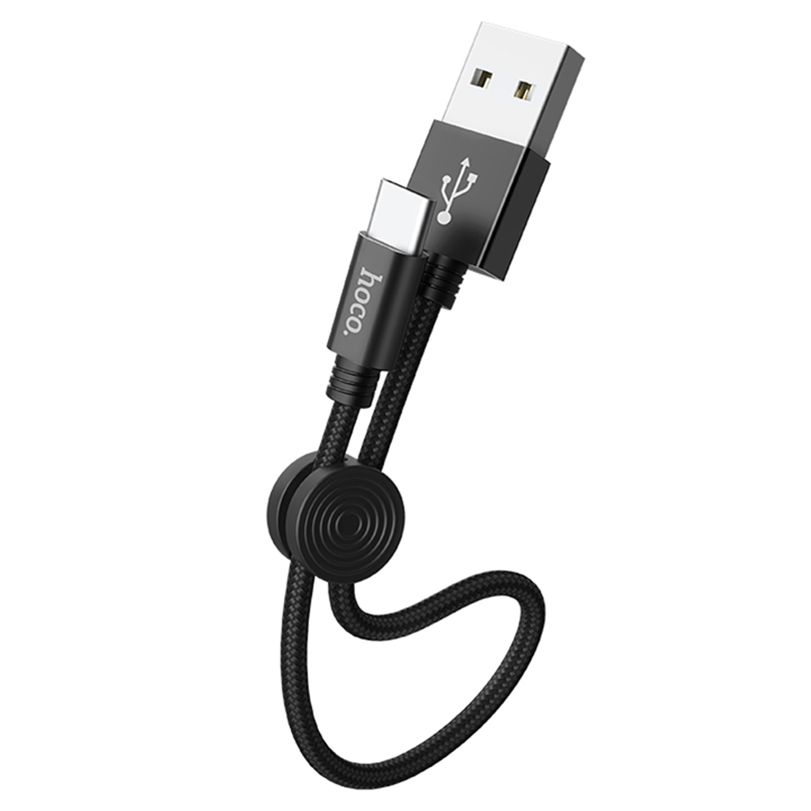 Кабель USB HOCO X35 Premium USB - Type-C, 3A, 25 см, черный фото