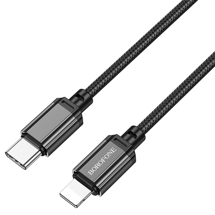 Кабель USB-C BOROFONE BX87 Sharp Type-C - Lightning, 20W, 1 м, черный фото