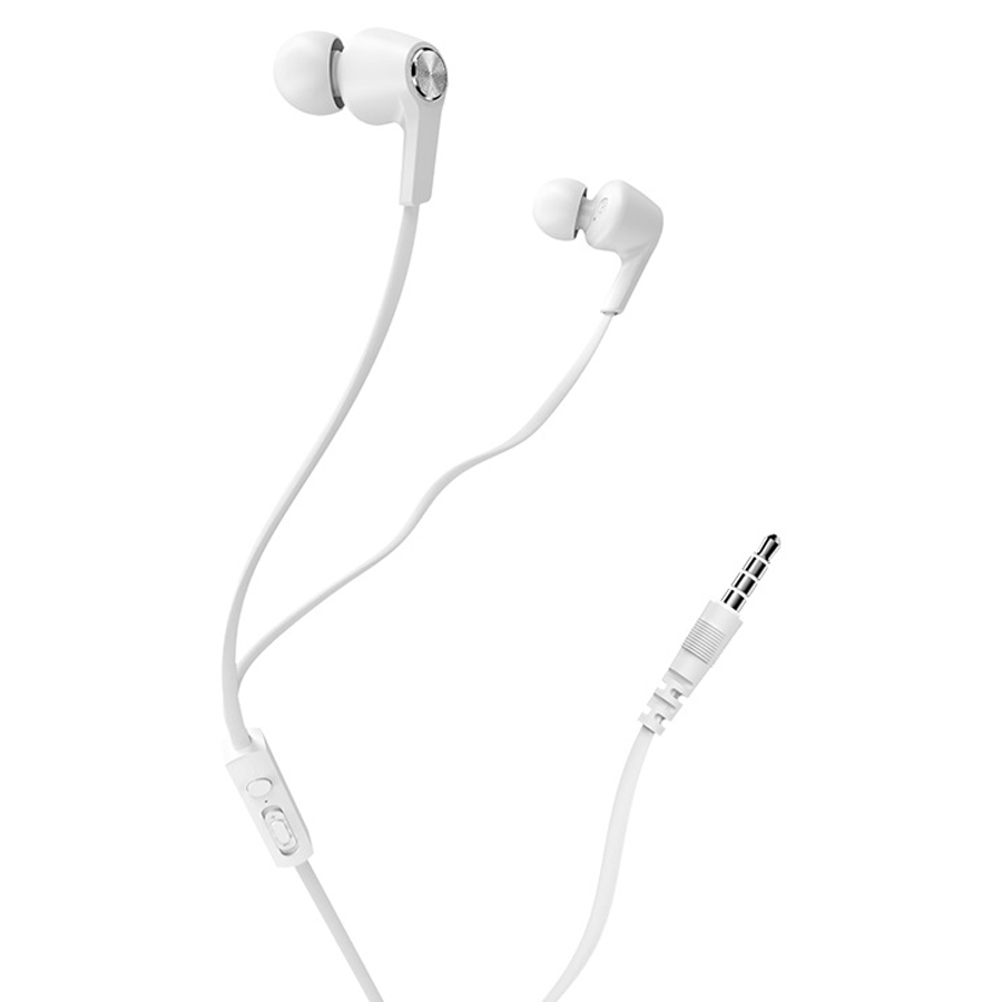 Проводные наушники BOROFONE BM37 Noble, Jack 3.5mm, 1.2 м, белый фото