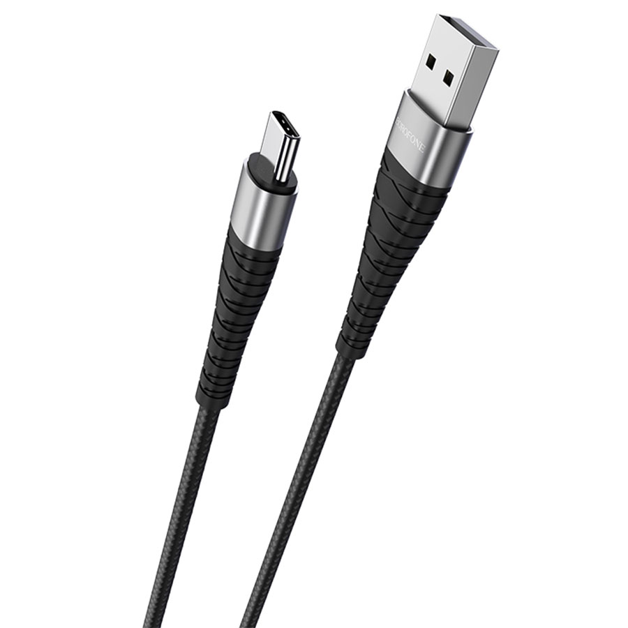 Кабель USB BOROFONE BX32 Munificent USB - Type-C, 3A, 1 м, черный фото