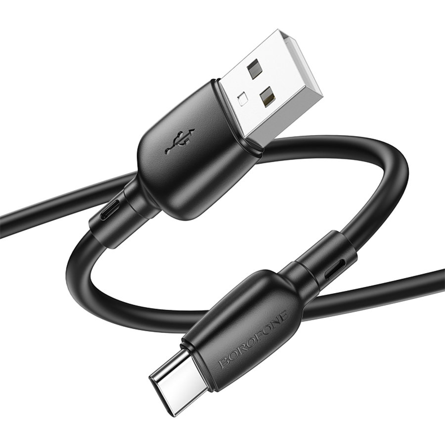 Кабель USB BOROFONE BX93 Super power USB - Type-C, 3A, 27W, 1 м, черный оптом недорого с доставкой Кабель USB BOROFONE BX93 Super power USB - Type-C, 3A, 27W, 1 м, черный фото