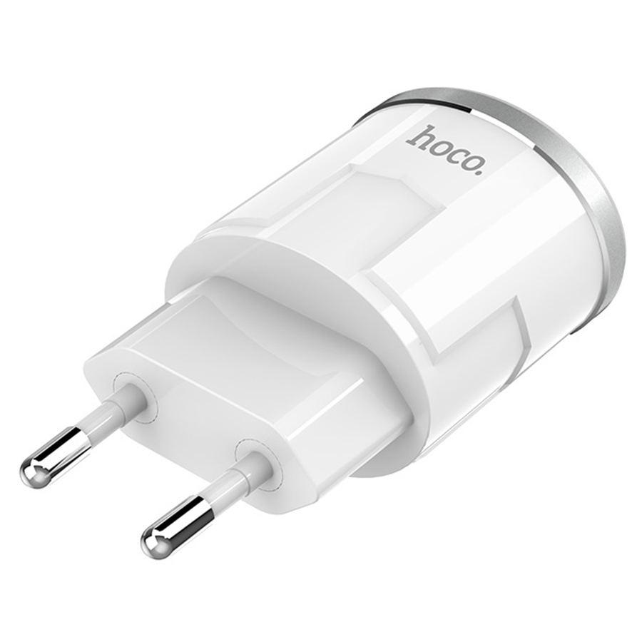 Сетевое зарядное устройство HOCO C37A Thunder 1xUSB, 2.4A, 10.8W, белый фото