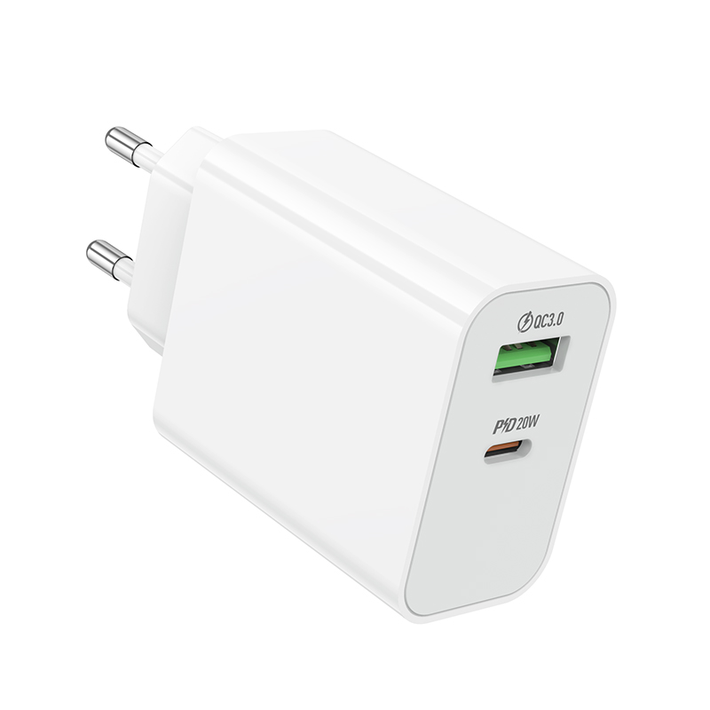 Сетевое зарядное устройство BOROFONE BA106A Stellar 1xUSB + 1xUSB-C, 3A, 20W, белый фото