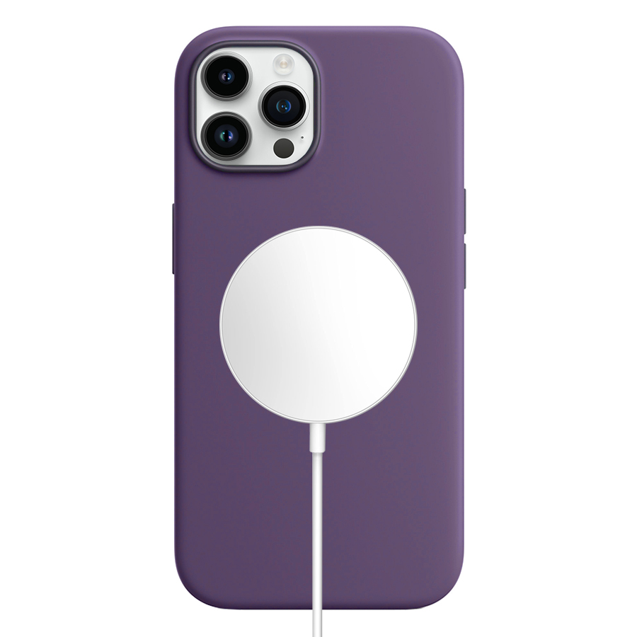 Чехол Silicone Case with MagSafe для iPhone 12 Pro Max 6.7", фиолетовый (12) фото