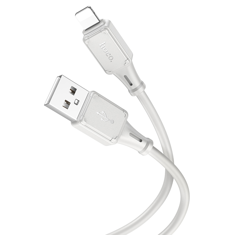 Кабель USB HOCO X101 Assistant USB - Lightning, 2.4А, 1 м, серый оптом недорого с доставкой Кабель USB HOCO X101 Assistant USB - Lightning, 2.4А, 1 м, серый фото