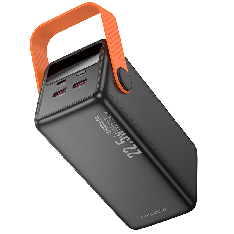Портативный аккумулятор BOROFONE BJ66B Magnifico, 22.5W, 60000 мА⋅ч, черный фото