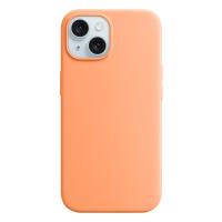 Чехол Silicone Case with MagSafe и Анимация цвета для iPhone 15 6.1", Апельсиновый сорбет Orange Sorbetа (7) фото