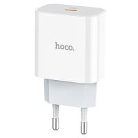 Сетевое зарядное устройство HOCO C76A Plus Speed 1xUSB-C, 3A, 20W, белый фото
