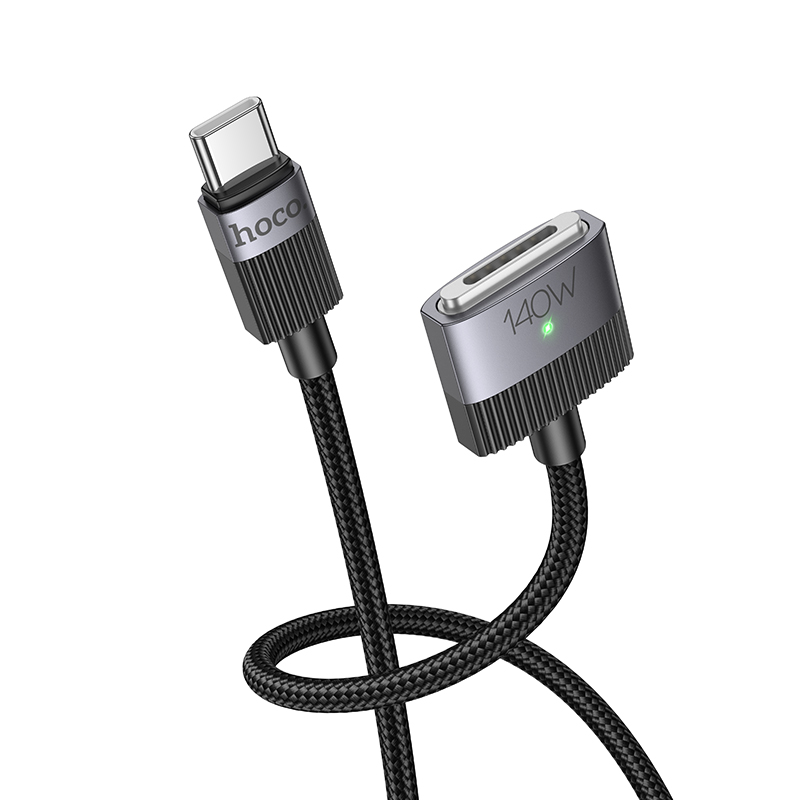 Кабель USB-C HOCO U141 Magnetic Type-C - MagSafe 3, 5A, 140W, 1.8 м, черный фото