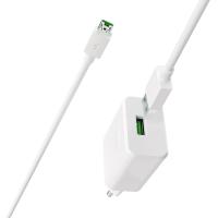 Сетевое зарядное устройство BOROFONE BA32A Bright power 1xUSB с Кабелем USB - Micro, 3A, 18W, белый фото