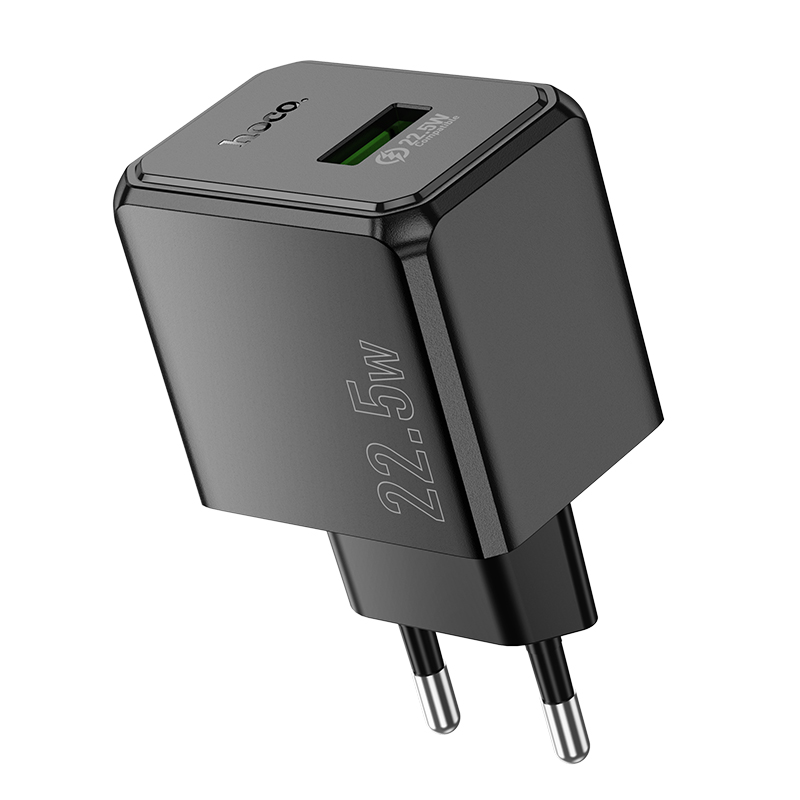 Сетевое зарядное устройство HOCO CS17A Wish 1xUSB, 2.4A, 22.5W, черный фото