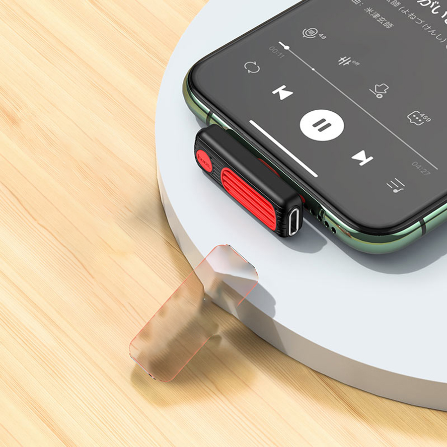 Переходник/Адаптер HOCO LS29 Dual 2 в 1 Lightning (m) - Dual Lightning (f), черный фото