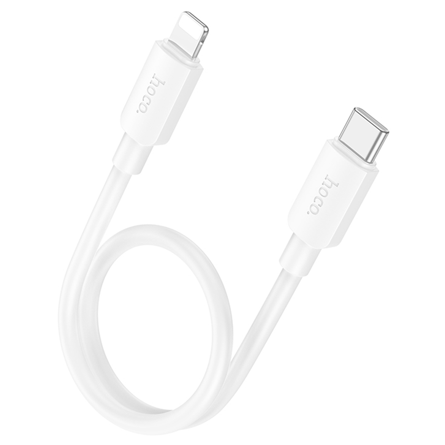 Кабель USB-C HOCO X96 Hyper Type-C - Lightning, 20W, 25 см, белый фото