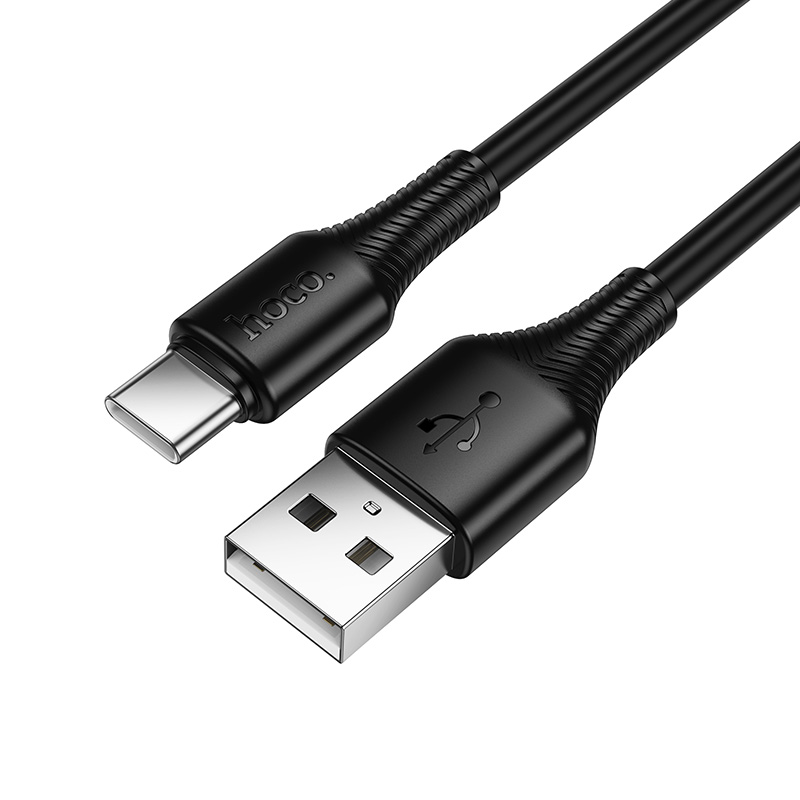 Кабель USB HOCO X120 Beneficio USB - Type-C, 3A, 1 м, черный фото