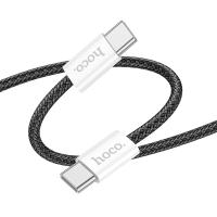 Кабель USB-C HOCO X104 Source Type-C - Type-C, 3A, 60W, 1 м, черный фото