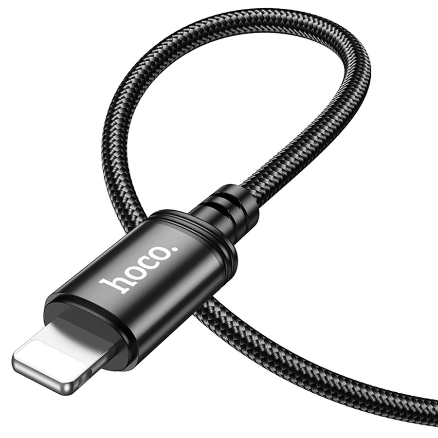 Кабель USB HOCO X89 Wind USB - Lightning, 2.4А, 1 м, черный фото