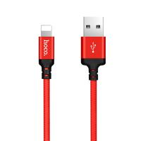 Кабель USB HOCO X14 Times speed USB - Lightning, 2А, 1 м, красный+черный фото