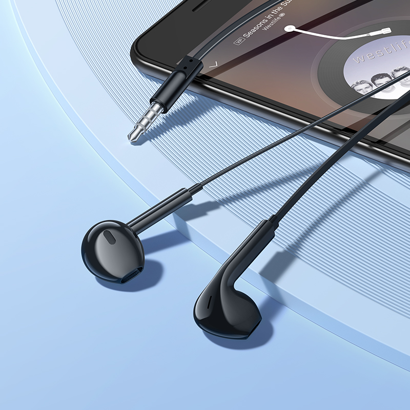 Проводные наушники BOROFONE BM99 Star, Jack 3.5mm, 1.2 м, черный фото