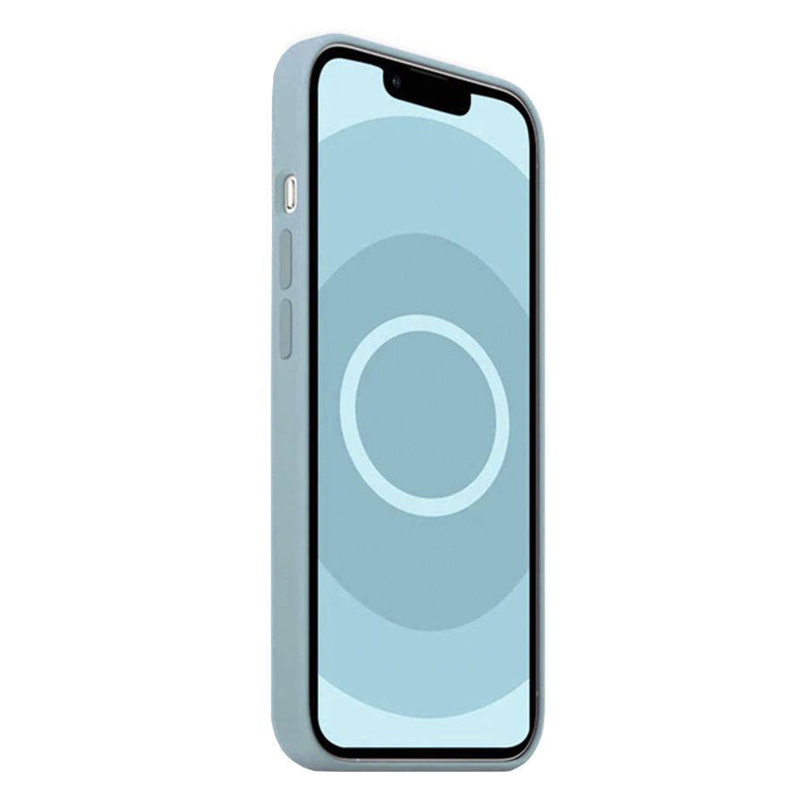 Чехол Silicone Case with MagSafe и Анимация цвета для iPhone 14 Pro 6.1", облачно-синий (9) фото