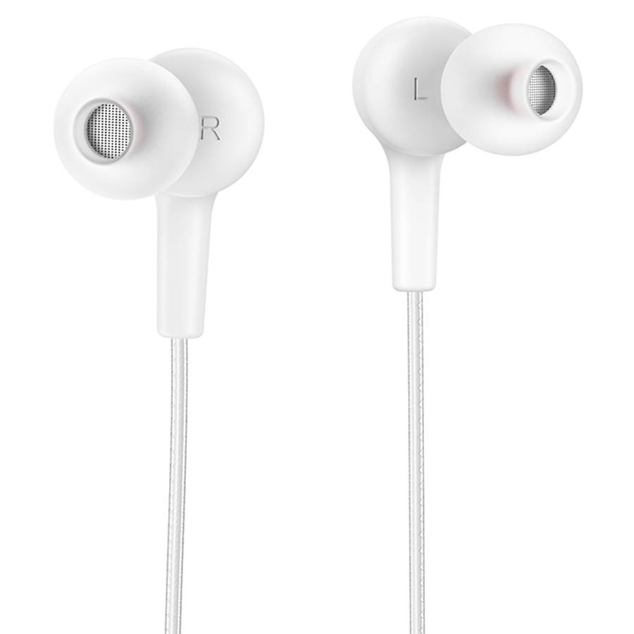 Проводные наушники HOCO M78 El Placer, Jack 3.5mm, 1.2 м, белый фото