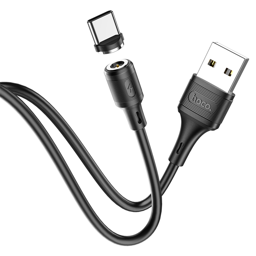 Кабель USB HOCO X52 Sereno USB - Type-C магнитный, 2А, 1 м, черный фото