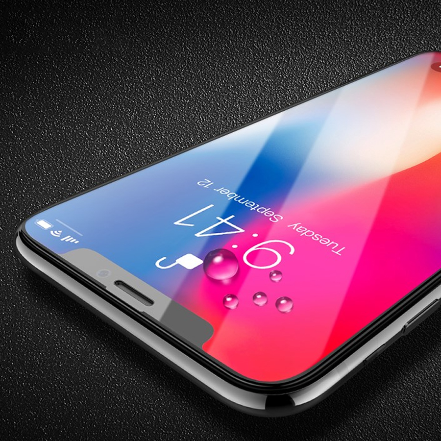 Защитное стекло HOCO A12 для iPhone XS Max/11 Pro Max, Full Glue 3D, прозрачный+черная рамка фото