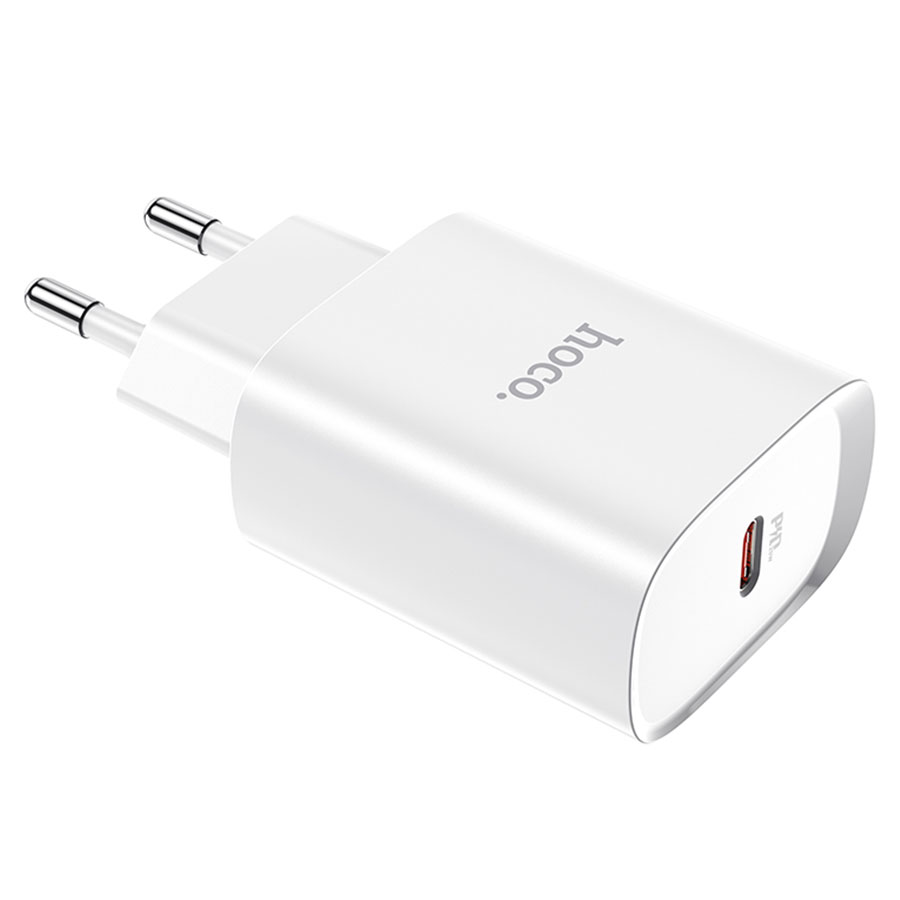 Сетевое зарядное устройство HOCO N14 Smart 1xUSB-C, 3.0A, 20W, белый фото
