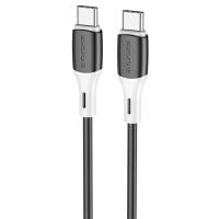 Кабель USB-C BOROFONE BX79 Type-C - Type-C, 3A, 60W, 1 м, черный фото