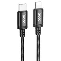 Кабель USB-C HOCO X89 Wind Type-C - Lightning, 20W, 1 м, черный фото