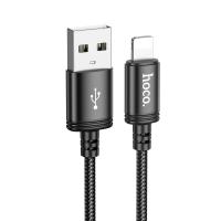 Кабель USB HOCO X89 Wind USB - Lightning, 2.4А, 2 м, черный фото