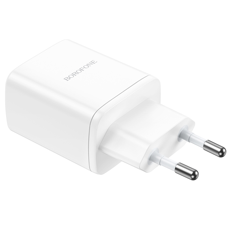 Сетевое зарядное устройство BOROFONE BN9 Reacher 2xUSB-C, 35W, белый фото