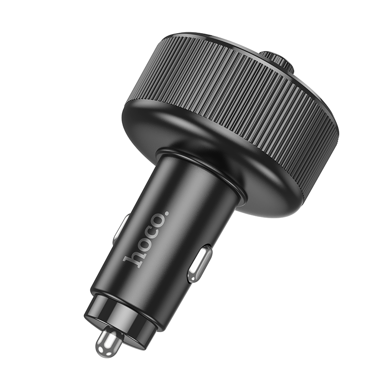Автомобильное зарядное устройство с FM-Трансмиттер HOCO E82 Guerrero, 1xUSB + 1xUSB-C, 4.5A, 30W, черный фото