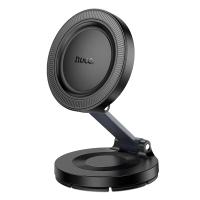 Автомобильный держатель HOCO H61 Show folding, магнитный, на приборную панель, черный+серый металлик фото