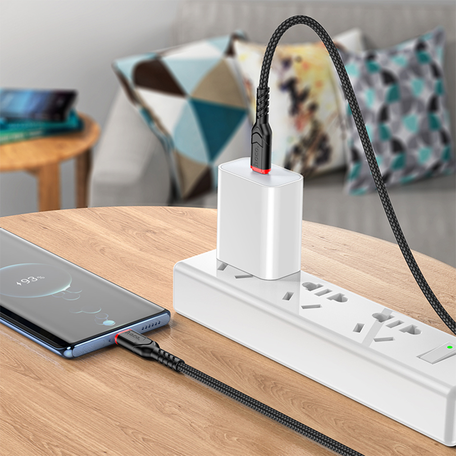 Кабель USB-C HOCO X59 Victory Type-C - Type-C, 3A, 60W, 2 м, черный оптом недорого с доставкой Кабель USB-C HOCO X59 Victory Type-C - Type-C, 3A, 60W, 2 м, черный фото