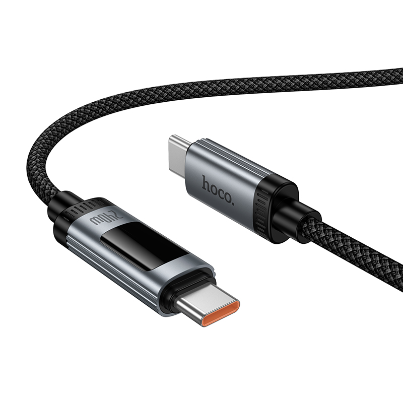 Кабель USB-C HOCO U148 Lord Type-C - Type-C, 240W, 1.2 м, черный фото