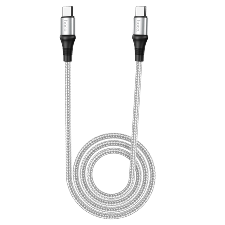 Кабель USB-C HOCO X50 Exquisito Type-C - Type-C, 5A, 2 м, серый фото