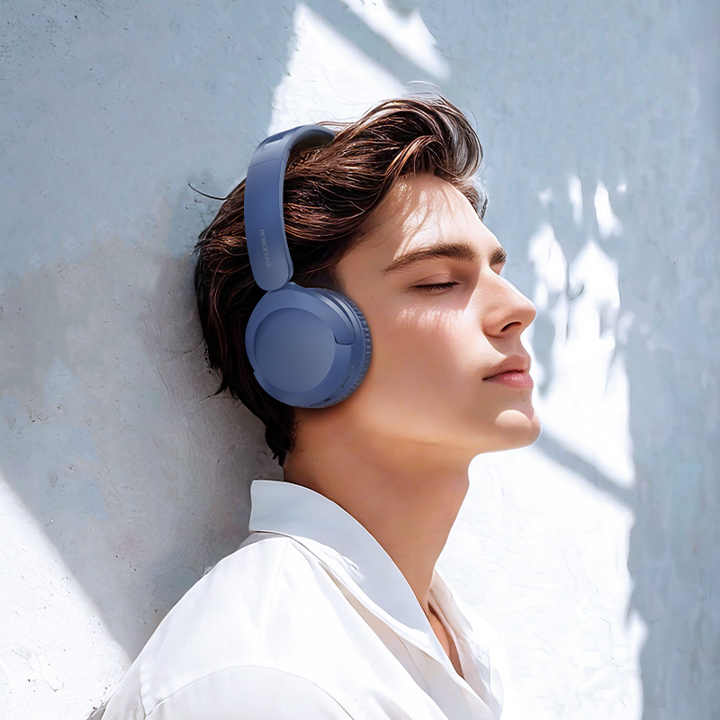 Беспроводные наушники накладные BOROFONE BO37 Marvellous, Bluetooth, синий фото