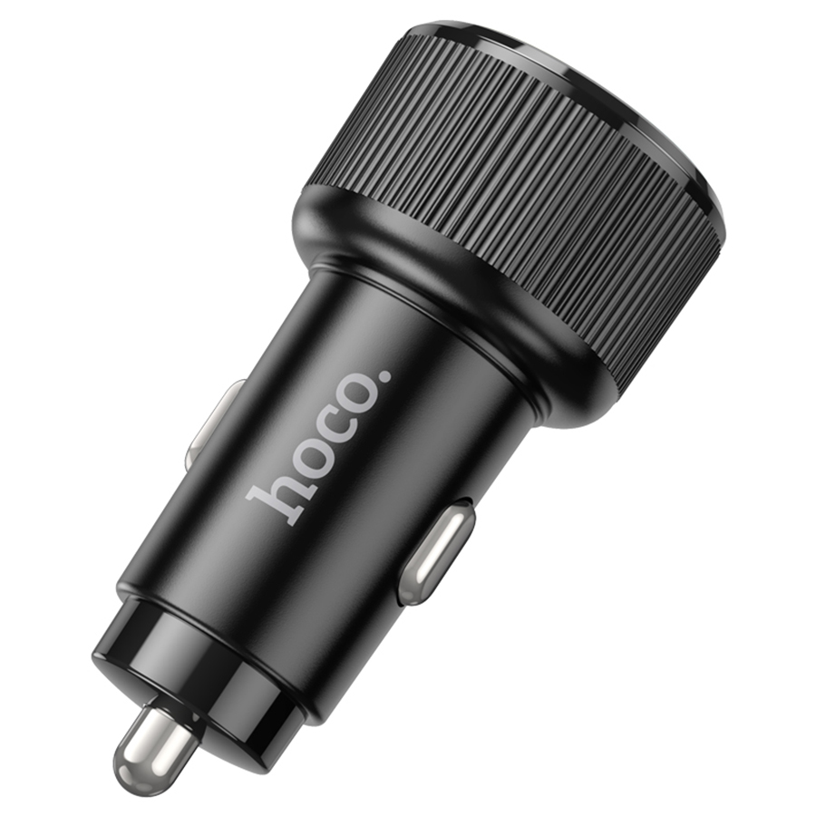 Автомобильное зарядное устройство HOCO NZ14B Guerrero, 2xUSB-C, 50W, черный фото
