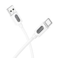 Кабель USB BOROFONE BX114 Structure USB - Type-C, 3A, 1 м, белый фото