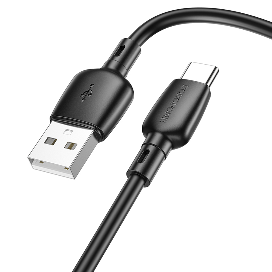 Кабель USB BOROFONE BX93 Super power USB - Type-C, 3A, 27W, 1 м, черный оптом недорого с доставкой Кабель USB BOROFONE BX93 Super power USB - Type-C, 3A, 27W, 1 м, черный фото