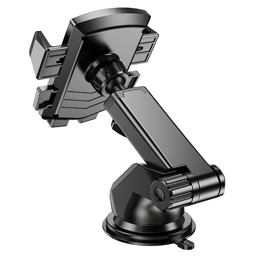 Автомобильный держатель HOCO CA83 David, зажимной, на приборная панель/лобовое стекло, черный фото