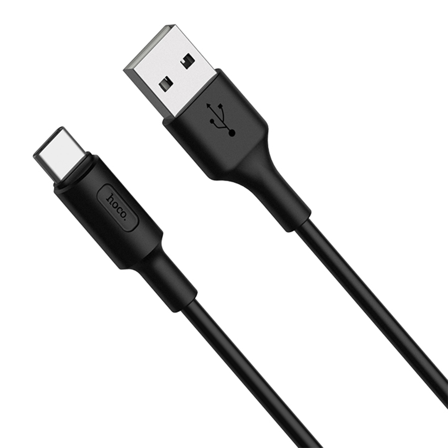 Кабель USB HOCO X25 Soarer USB - Type-C, 2А, 1 м, черный фото