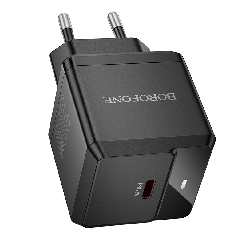 Сетевое зарядное устройство BOROFONE BN18 Intenso 1xUSB-C, 20W, черный фото